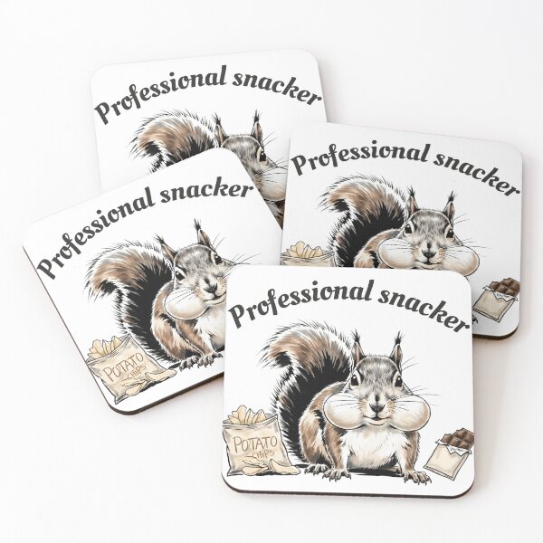 Item preview, Professional Snacker - Cute Squirrel with Snacks designed and sold by Animal Xeno Circus.