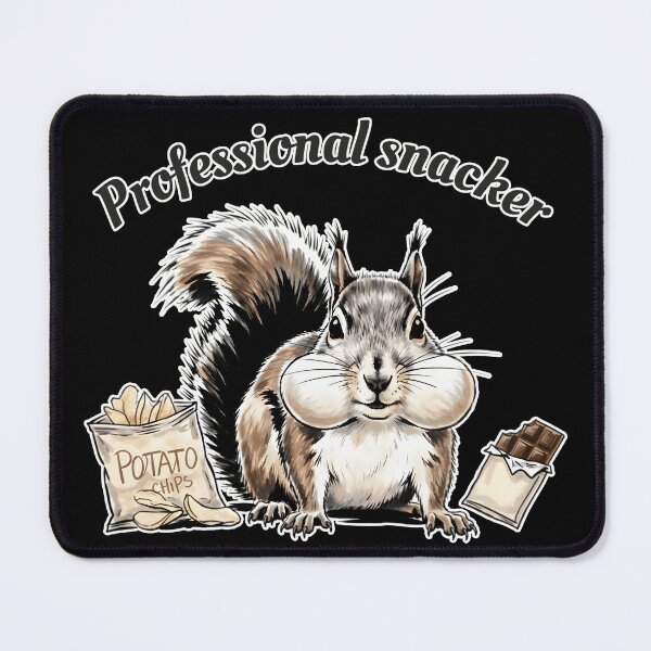 Item preview, Professional Snacker - Cute Squirrel with Snacks designed and sold by Animal Xeno Circus.