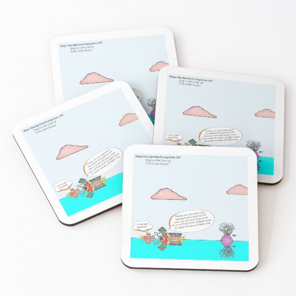 Item preview, Wipe Hands and Footprints Off designed and sold by tuneinwithamy.