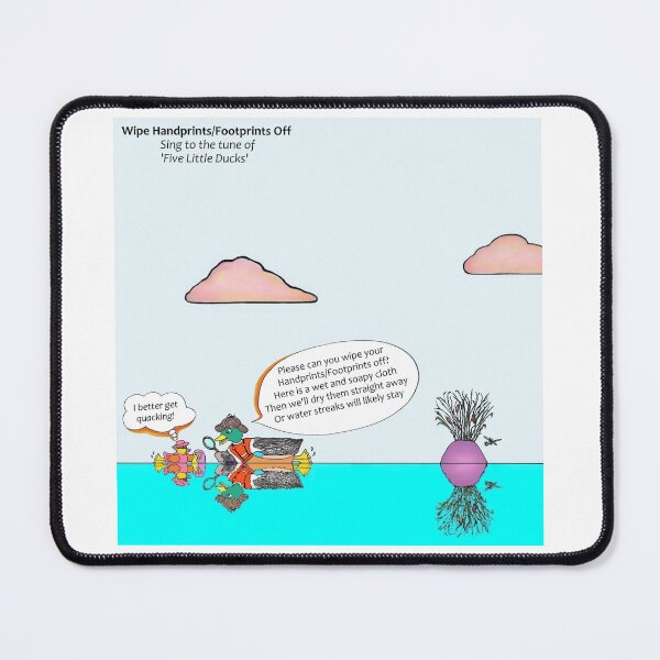 Item preview, Wipe Hands and Footprints Off designed and sold by tuneinwithamy.