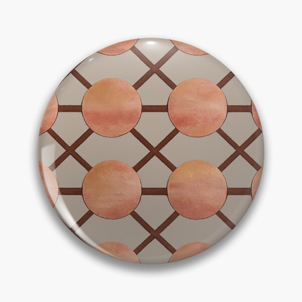 Item preview, Terracotta Circle Lattice – Modern Earth Grid designed and sold by annenambiro.