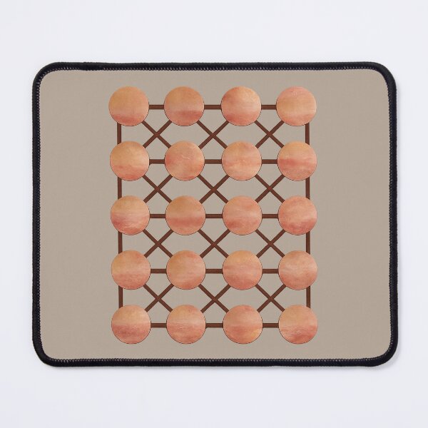 Item preview, Terracotta Circle Lattice – Modern Earth Grid designed and sold by annenambiro.
