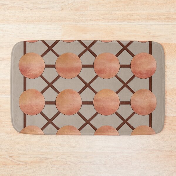 Item preview, Terracotta Circle Lattice – Modern Earth Grid designed and sold by annenambiro.