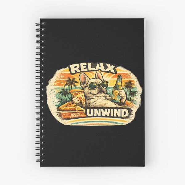 Item preview, Relax and Unwind – Retro French Bulldog Chill Graphic designed and sold by Mosogoloso.