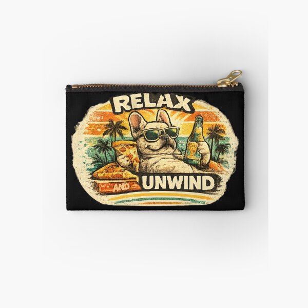 Item preview, Relax and Unwind – Retro French Bulldog Chill Graphic designed and sold by Mosogoloso.