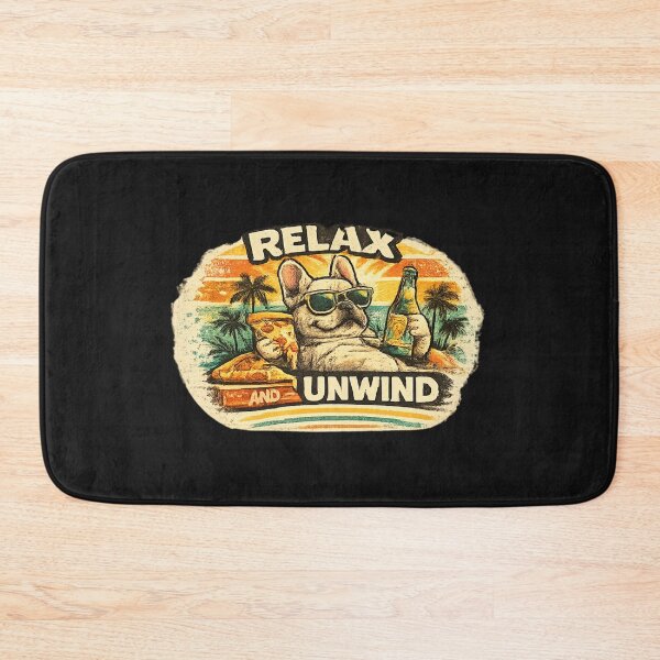 Item preview, Relax and Unwind – Retro French Bulldog Chill Graphic designed and sold by Mosogoloso.