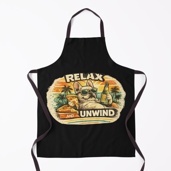 Item preview, Relax and Unwind – Retro French Bulldog Chill Graphic designed and sold by Mosogoloso.