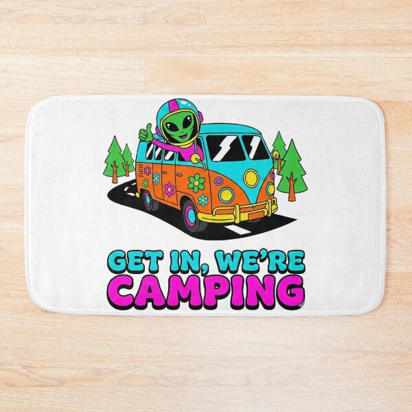 Item preview, Get In We're Camping Funny Alien Shirt Retro Van Life Sci-Fi Road Trip Gift designed and sold by Trending Fashions.