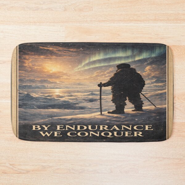 Item preview, Vintage Antarctic Expedition Poster – By Endurance We Conquer – Retro Explorer Wall Art designed and sold by Globalcitytees.