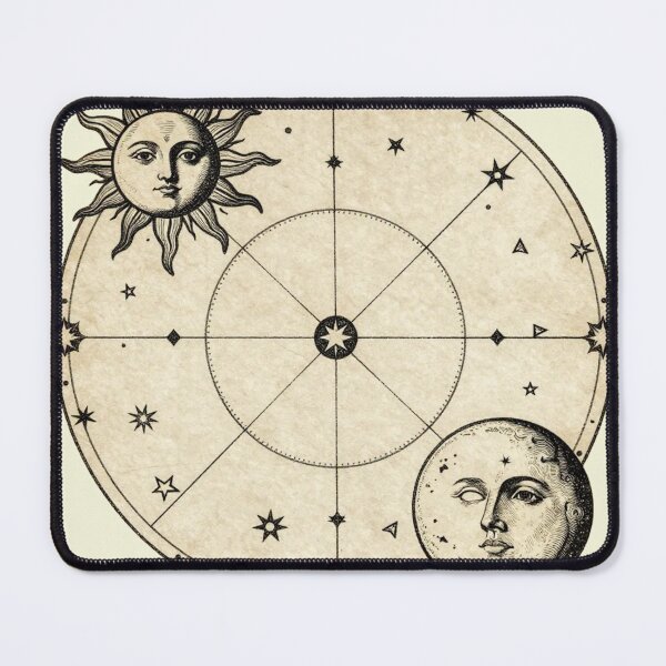 Item preview, Vintage Sun & Moon Astrology Chart - Celestial Art designed and sold by Zentavix.