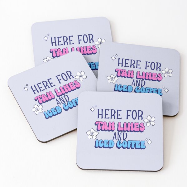 Item preview, Retro Here for Tan Lines and Iced Coffee Graphic designed and sold by Bold & Brewed.