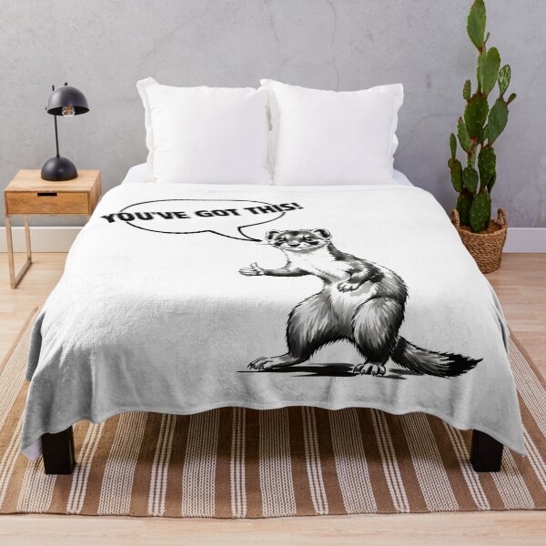 Item preview, YOU'VE GOT THIS! - Positive Stoat/Ermine Encouragement designed and sold by Animal Xeno Circus.