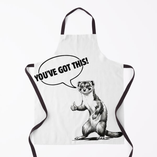 Item preview, YOU'VE GOT THIS! - Positive Stoat/Ermine Encouragement designed and sold by Animal Xeno Circus.