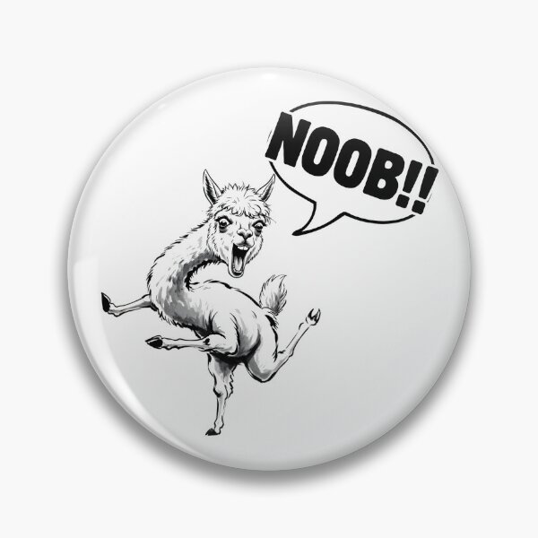 Item preview, NOOB!! Funny Llama/Alpaca Gamer Joke designed and sold by Animal Xeno Circus.