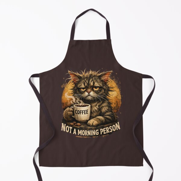 Item preview, tired cat with coffee cup designed and sold by Nasihasi.
