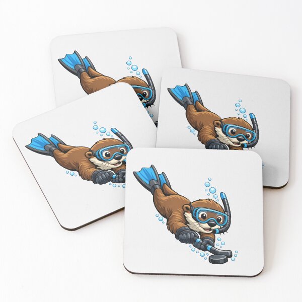 Item preview, Underwater Hockey Otter Player designed and sold by Ombrya.