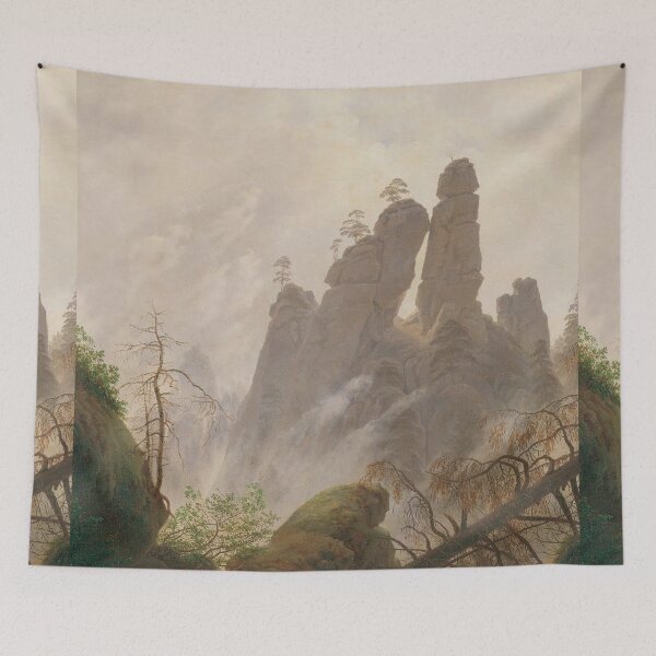 Item preview, Rocky Landscape in the Elbe Sandstone Mountains designed and sold by SharonTheFirst.