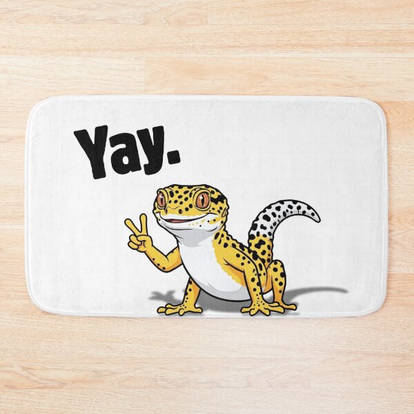 Item preview, Yay! Peace Sign Leopard Gecko - Cute Reptile Art designed and sold by Animal Xeno Circus.