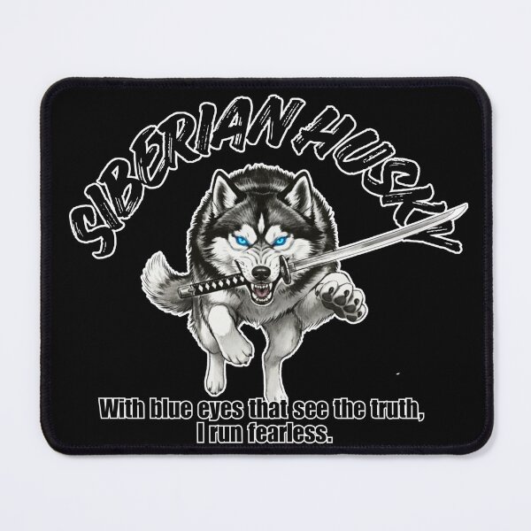 Item preview, Siberian Husky Samurai - Fearless Katana Wolf Dog designed and sold by Animal Xeno Circus.