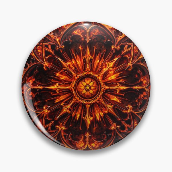 Item preview, Cathedral of Flames – Infernal Gothic Mandala designed and sold by Colorshow-relax.