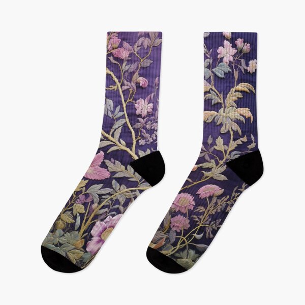 Item preview, Silk Floral Purple Wildflowers Carpet designed and sold by GrinGalore.