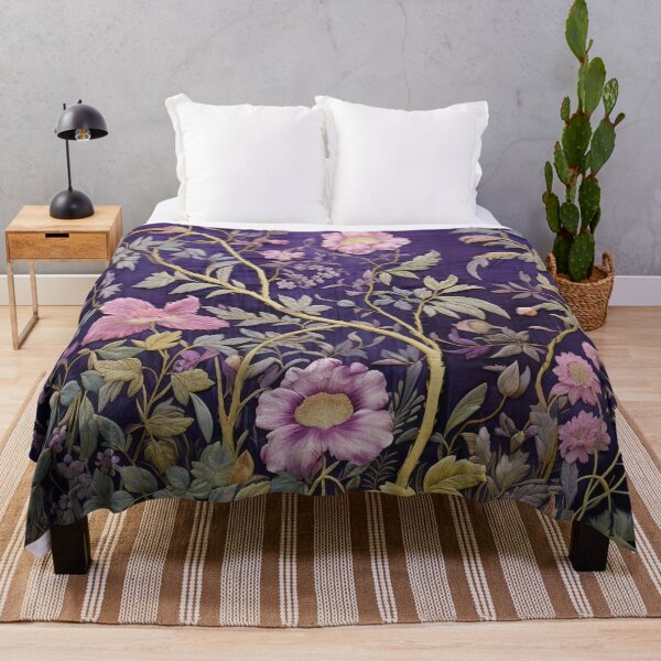 Item preview, Silk Floral Purple Wildflowers Carpet designed and sold by GrinGalore.