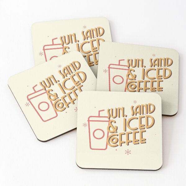 Item preview, Retro Sun, Sand and Iced Coffee Graphic designed and sold by Bold & Brewed.