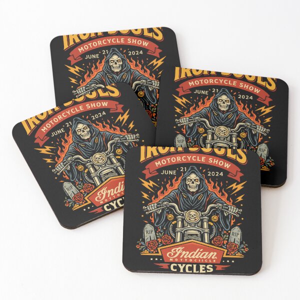 Item preview, Iron Souls Motorcycle Show 2024 Vintage Poster Art designed and sold by Matinez Pink.
