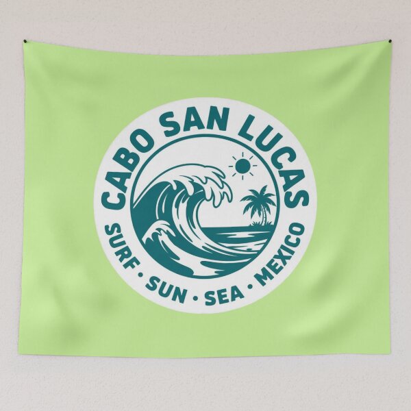 Item preview, Cabo San Lucas Surf Sticker – Retro Wave Badge – Baja California Sur Mexico designed and sold by Timeless Design.