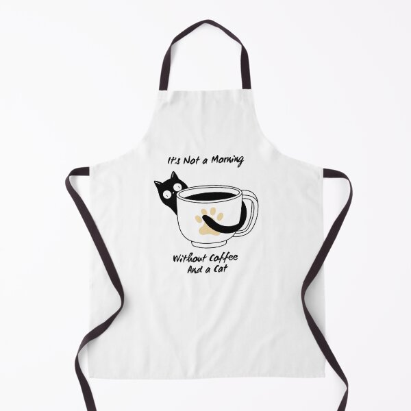 Item preview, It's Not a Morning Without Coffee And a Cat. designed and sold by Dinasshop.