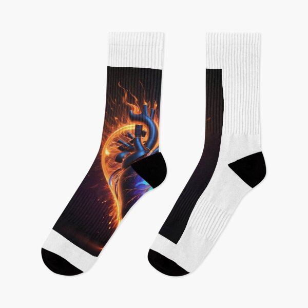 Item preview, Neon Heart on Fire designed and sold by Dreamy Armine Art.