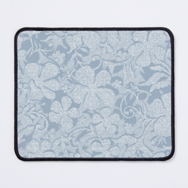 Item preview, Ornate Botanical Damask. Pale sky blue on powder blue designed and sold by Alex Blud.