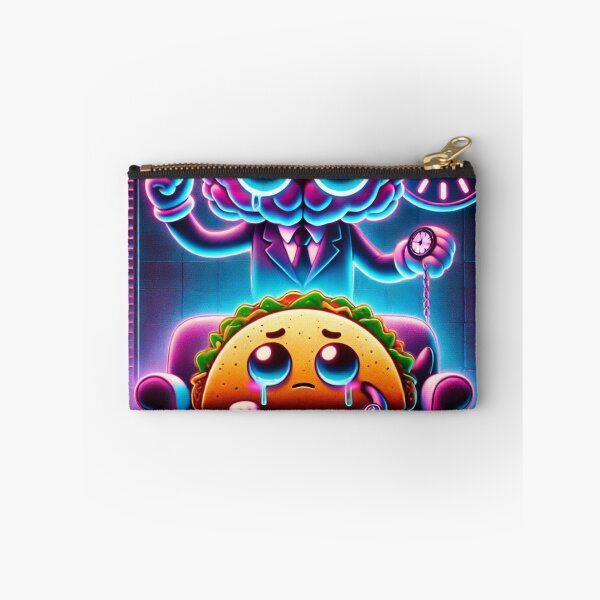 Item preview, Time Is Money – Sad Taco & Corporate Brain Neon Art designed and sold by ComedyInkFactor.