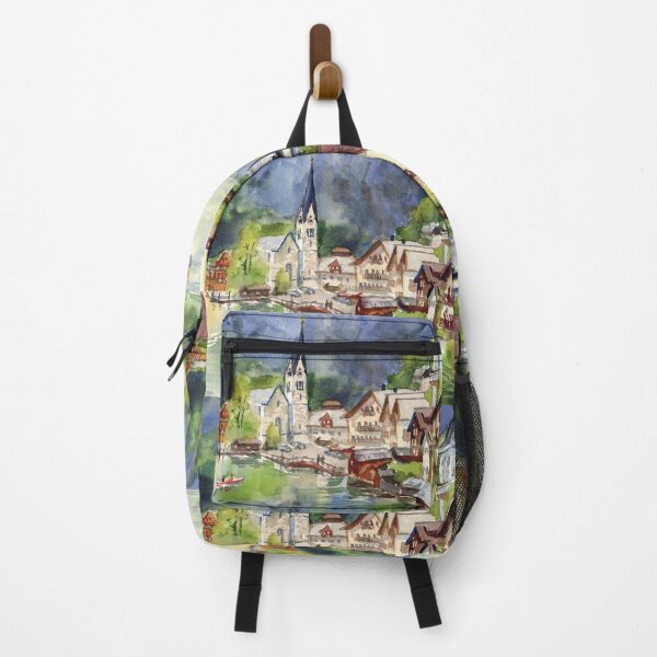 Artikelvorschau, Hallstatt, Österreich, Aquarellmalerei entworfen und verkauft von Colibri77.