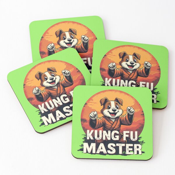 Item preview, Kung Fu Master Dog Funny Martial Arts T-Shirt – Retro Karate Mascot Sunset Design designed and sold by MCdsgns.