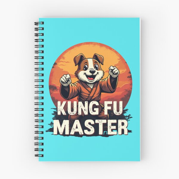 Item preview, Kung Fu Master Dog Funny Martial Arts T-Shirt – Retro Karate Mascot Sunset Design designed and sold by MCdsgns.