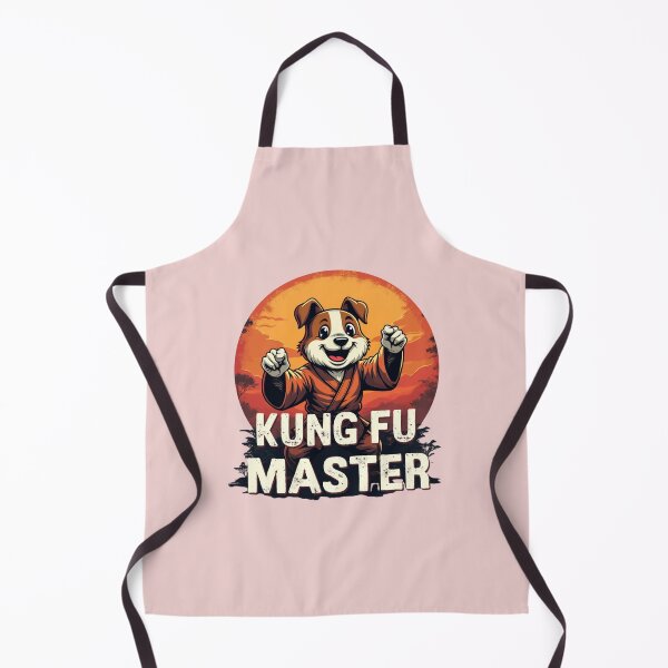 Item preview, Kung Fu Master Dog Funny Martial Arts T-Shirt – Retro Karate Mascot Sunset Design designed and sold by MCdsgns.