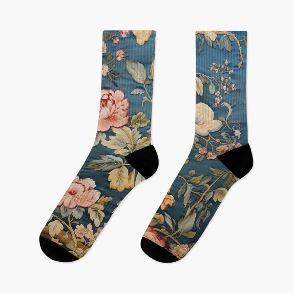 Item preview, Silk Floral Blue Wildflowers Carpet designed and sold by GrinGalore.