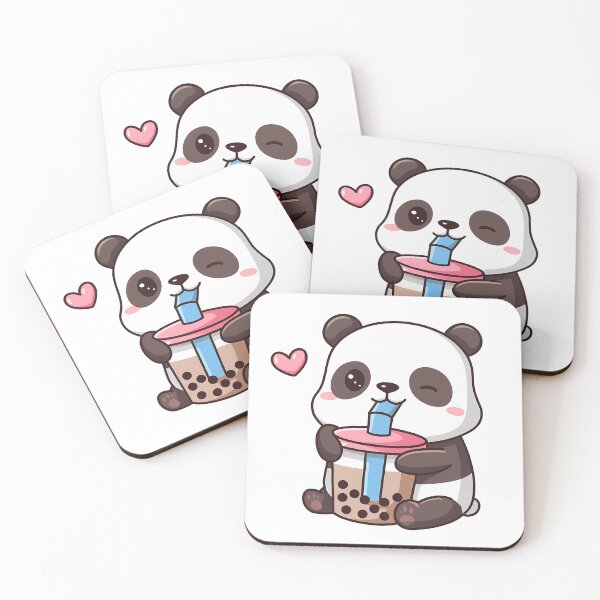 Item preview, Cute Panda Drinking Boba Tea Kawaii designed and sold by KD Merch.