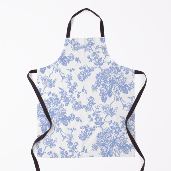 Item preview, Toile, Cornflower Blue Roses Pattern designed and sold by PixDezines.