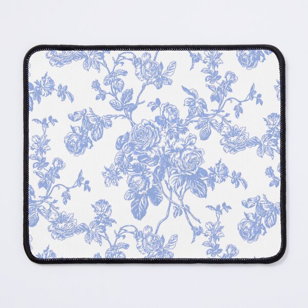 Item preview, Toile, Cornflower Blue Roses Pattern designed and sold by PixDezines.