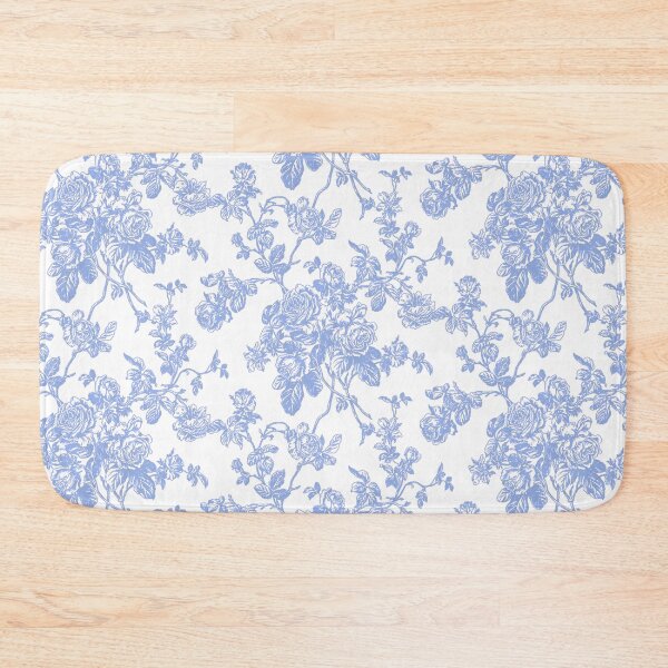 Item preview, Toile, Cornflower Blue Roses Pattern designed and sold by PixDezines.