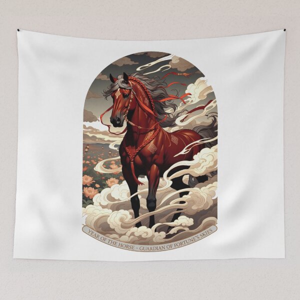 Item preview, Majestic Horse Year Guardian T Shirt, Skies of Prosperity Mug, Lunar New Year Gift designed and sold by YMLux.