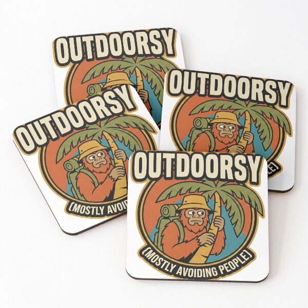 Item preview, Outdoorsy Mostly Avoiding People Funny Introvert Hiking Shirt Camping Nature Lover Gift Ape Tee designed and sold by Trending Fashions.
