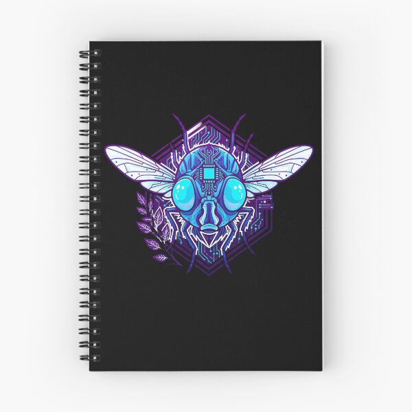 Item preview, Cyber Fly Tech Art - Futuristic Neon Circuit Insect Illustration designed and sold by AbulailArt.