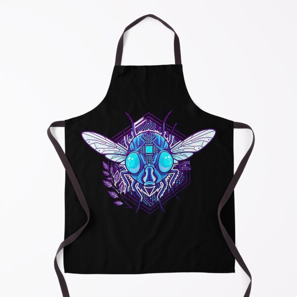 Item preview, Cyber Fly Tech Art - Futuristic Neon Circuit Insect Illustration designed and sold by AbulailArt.