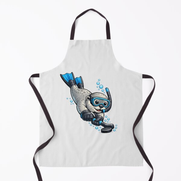Item preview, Underwater Hockey Seal in Snorkel Gear designed and sold by Ombrya.