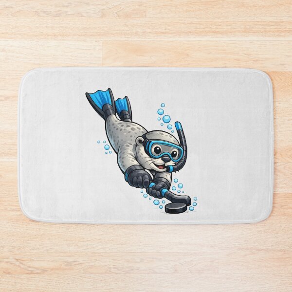 Item preview, Underwater Hockey Seal in Snorkel Gear designed and sold by Ombrya.