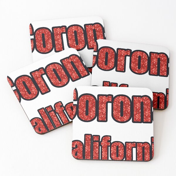 Item preview, Corona California City Name With Red Rhinestone designed and sold by TheIconSmith.
