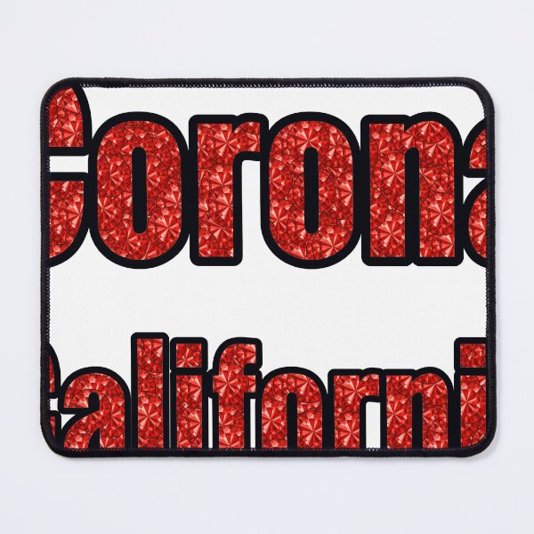 Item preview, Corona California City Name With Red Rhinestone designed and sold by TheIconSmith.